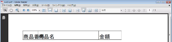 biz-Stream v3.1で作成したPDF